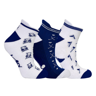3 Pack Ladies Socks - One Size UK 4-7 - Navy