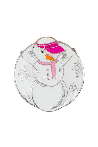 Christmas Snowman Golf Ball Marker