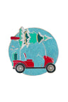 Christmas Golf Cart