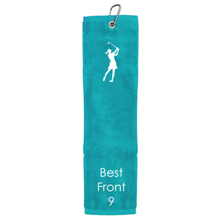 Best Front 9 Tri Fold Golf Towel Prize