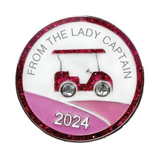 From the Lady Captain 2024 Golf Ball Marker - Pink