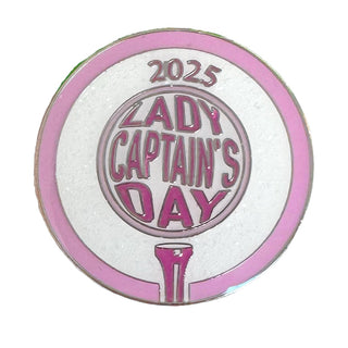 'Lady Captain's Day 2025' Ball Marker on Card - Pink