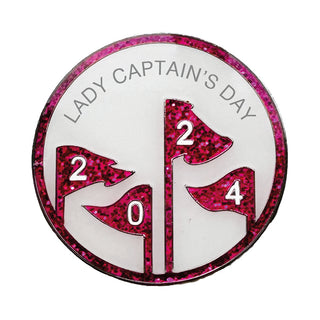 Lady Captain's Day 2024 Golf Ball Marker - Pink
