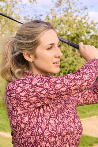 Pure Golf Ladies Amy Soft Golf Roll Neck- Perennial Fields