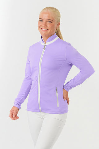 Mist2 Ladies Golf Full Zipped Mid Layer - Lilac
