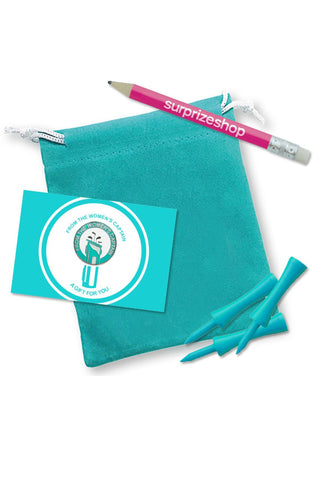 From the Women's Captain  Golf Ball Marker Set - Aqua