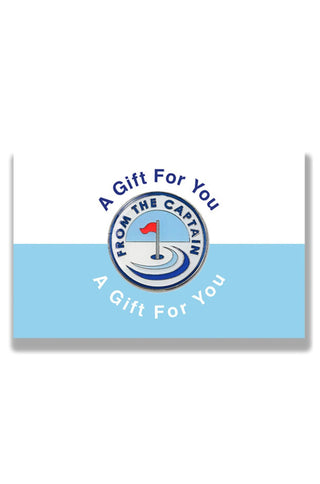 From The Captain Golf Ball Marker- Blue