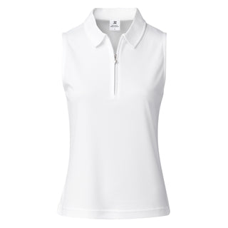 Daily Sports Peoria Sleeveless Golf Polo Shirt  - White