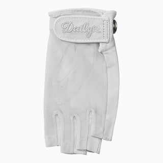 Daily Sports Left Hand Half Finger Sun Glove - White