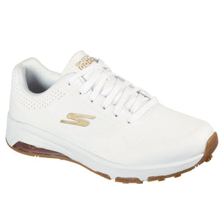 Skechers Go Golf Skech-Air Spikeless Ladies Golf Shoes - White and Gold