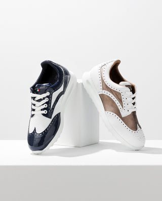 Duca Del Cosma Serena Waterproof Ladies Golf Shoes- White/Taupe