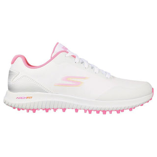 Skechers Go Golf Max 2 Golf Waterproof Ladies Golf Shoes- White/Pink