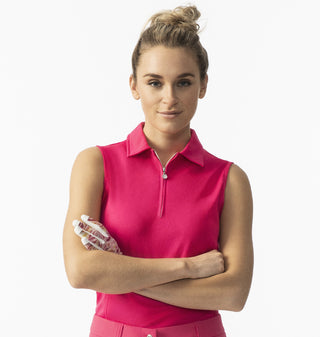 Daily Sports Macy Sleeveless Polo Shirt - Dahlia