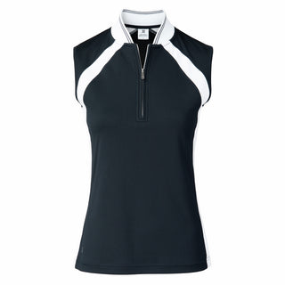 Daily Sports Carole Sleeveless Polo Shirt - Navy