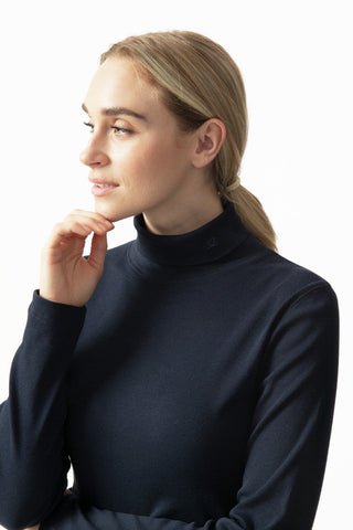 Daily Sports Maggie Long Sleeve Roll Neck - Navy