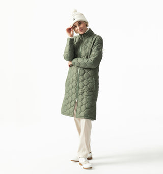 Daily Sports Bonnie Padded Long Length Coat - Moss