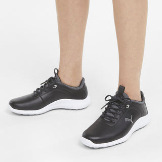 Puma Ignite Pro Waterproof Ladies Golf Shoes- Black/Silver/Grey