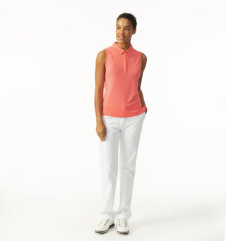Daily Sports Peoria Sleeveless Golf Polo Shirt - Coral