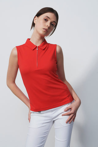 Daily Sports Peoria Sleeveless Golf Polo Shirt - Mandarine