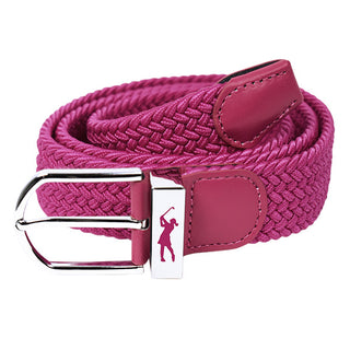 Pink Stretch Webbing Ladies Golf Belt