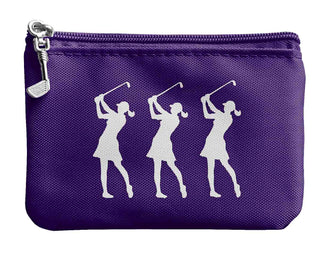Coin & Card Golf Purse- Purple