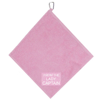 From The Lady Captain Towel With Clip- Pale Pink