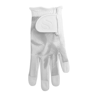Surprizeshop Cabretta Leather Left Hand Ladies Golf Glove - Grey Feather