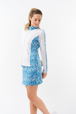 Pure Golf Ladies Breeze Golf Jacket - Peacock Swirl