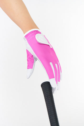 Eden Cabretta Leather Ladies Golf Glove- Azalea