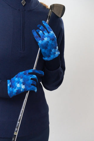 Surprizeshop Polar Stretch Winter Ladies Golf Gloves - Pixel Passion