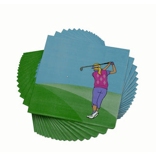 Lady Golfer Napkins Pack of 20
