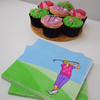 Lady Golfer Napkins Pack of 20