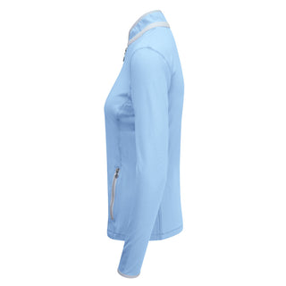 Pure Golf Ladies Mist Full Zip Mid Layer - Pale Blue