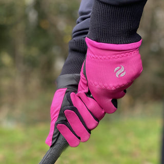 Surprizeshop Polar Stretch Pair of Winter Ladies Golf Gloves - Pink