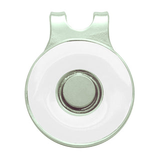 Ladies Golf Round Visor Clip- White