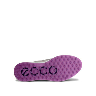 Ecco Golf S-Casual Waterproof Ladies Golf Shoes - Gravel/Silver Metallic