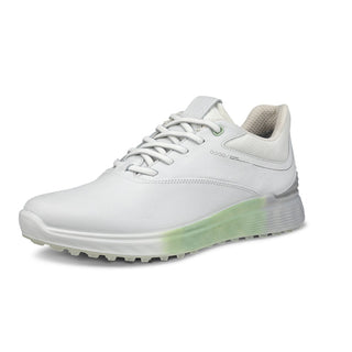 Ecco S Three Waterproof Ladies Golf Shoes - White/Matcha