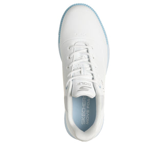 Skechers Go Golf Jasmine 2 GF Waterproof Ladies Golf Shoes - White & Pale Blue