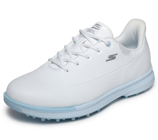 Skechers Go Golf Jasmine 2 GF Waterproof Ladies Golf Shoes - White & Pale Blue