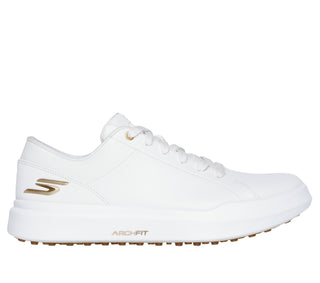 Skechers Ladies Go Golf Drive 6 Waterproof Ladies Golf Shoes- White/Gold