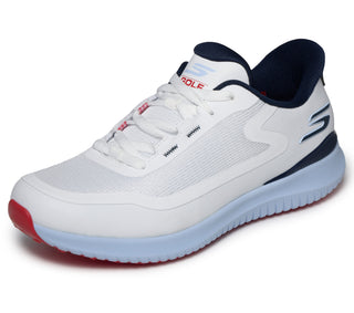 Skechers Slip-ins: GO GOLF Flight Ladies Shoes - White & Navy