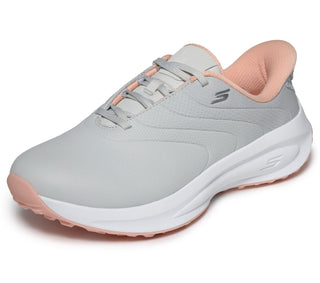 Skechers Slip-ins: Flow SI Ladies Waterproof Golf Shoes - Light Grey & Pink