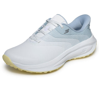 Skechers Slip-ins: Flow SI Ladies Waterproof Golf Shoes - White & Light Blue