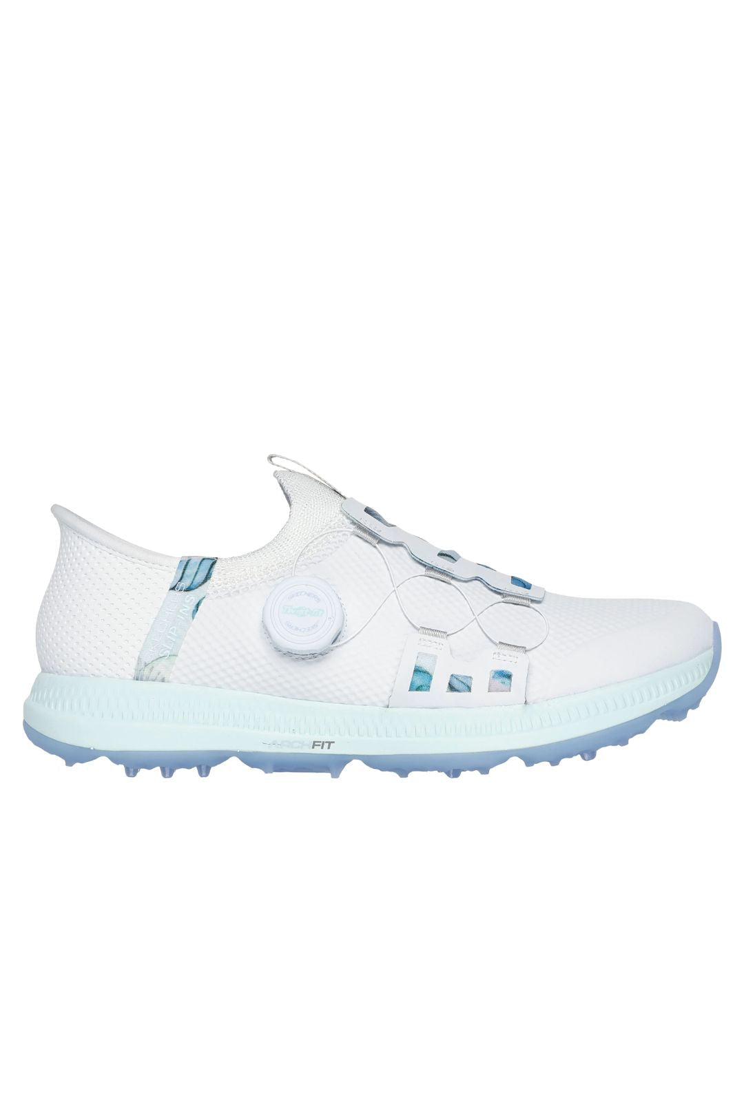 Skechers Go Golf Elite Slip In Waterproof Ladies Golf Shoes- White/Multi
