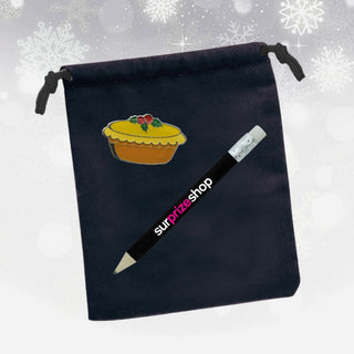 Christmas Ball Marker Set in Velveteen Bag - Mince Pie