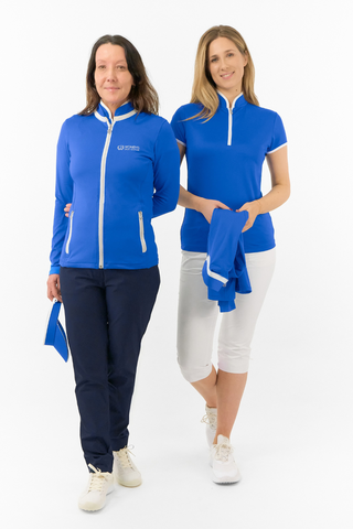 Women's Golf Lounge x Surprizeshop - Pure Golf Mist Full Zip Jacket Royal Blue