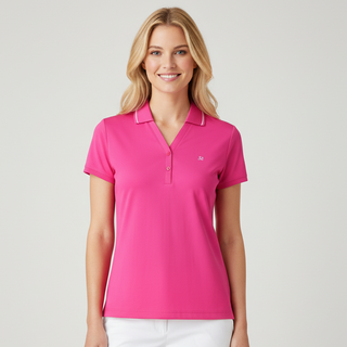 Daily Sports Indra Cap Sleeve Polo Shirt -Dahlia