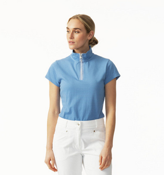 Daily Sports Kim Cap Sleeve Polo Shirt - Pacific