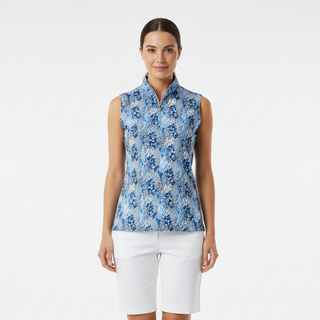 Daily Sports Felice Sleeveless Polo Shirt - Ocean