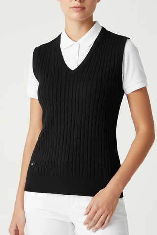 Daily Sports Ladies Madelene Vest Golf Top - Black